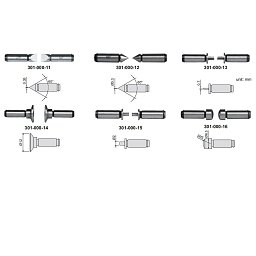 ACCUD 301-000-TS MEASURING TIPS SET FOR UNIVERSAL MICROMETER Obrázek pro produkt ACCUD 301-000-TS MEASURING TIPS SET FOR UNIVERSAL MICROMETER