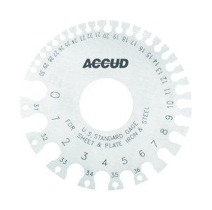ACCUD 741 u.s. standard sheet metal gauge