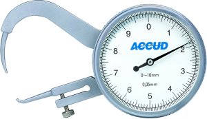 ACCUD 453 thickness gauge with pointed tips