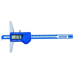 Obrázek pro produkt ACCUD 173-006-11 DIGITAL HOOK 2 DEPTH GAUGE 150mm/6", BASE SIZE 100mm ( 0.01mm/0.0005" )