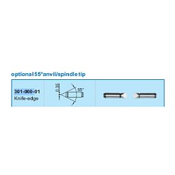 Obrázek pro produkt ACCUD 301-000-01 55° ANVIL/SPINDLE TIP FOR NON ROTATING SPINDLE UNIVERSAL MICROMETER (knife-edge)