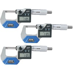 Obrázek pro produkt ACCUD 313-003-03 DIGITAL MIROMETER SET 0-75mm/0-3" IP65 WITH DATA OUTPUT  (0.001mm/0.00005")