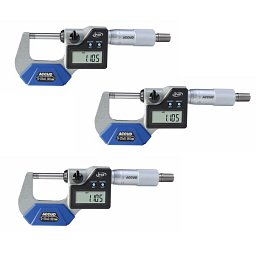 Obrázek pro produkt ACCUD 313-003-03S DIGITAL MIROMETER SET 0-75mm/0-3" IP65 WITH DATA OUTPUT  (0.001mm/0.00005")