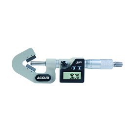 Obrázek pro produkt ACCUD 334-015-01 DIGITAL V-ANVIL MICROMETER, 1-15mm/0.04-0.6”, 3 flutes 60° (0.001mm/0.00005")