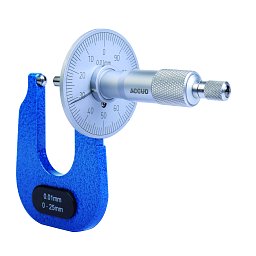 Obrázek pro produkt ACCUD 347-001-01 MICROMETER 0-25mm FOR METAL SHEET (0.01mm)