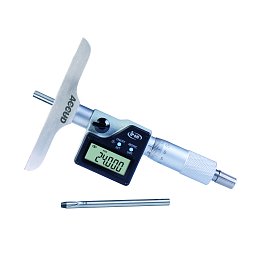 Obrázek pro produkt ACCUD 395-001-01 IP65 DIGITAL DEPTH MICROMETER 25mm/1" BASE 101.5x17mm ( 0.001mm/0.00005" )