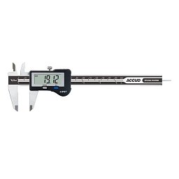 Obrázek pro produkt ACCUD 112-006-11H DIGITAL CALIPER 150mm/6" COOLANT PROOF IP67 WITH SYLVAC EL. + ABS ( 0.01mm/0.0005" ) - ROUND DEPTH BAR