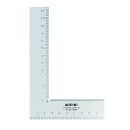 Obrázek pro produkt ACCUD 851-002-02 MACHINIST SQUARES WITH SCALE(ECONOMIC TYPE) 50x30mm ( DIN875 grade 2 )