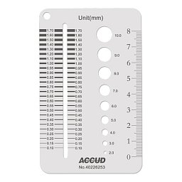 Obrázek pro produkt ACCUD 940-010-01 DIAMETER MEASURING RULER/SCREW