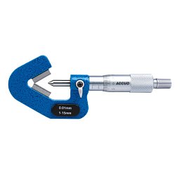 Obrázek pro produkt ACCUD 334-045-07 MICROMETER 25-45mm V-ANVIL 7 flute 128°34'17" 