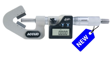 ACCUD 334-77 analog v-anvil micrometer | Accud EU
