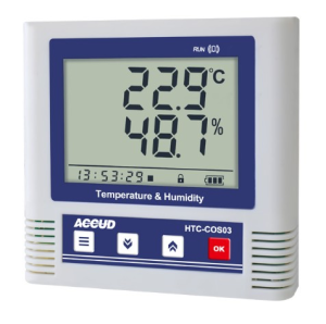 ACCUD HTC-COS03 temperature and humidity meter with data logger