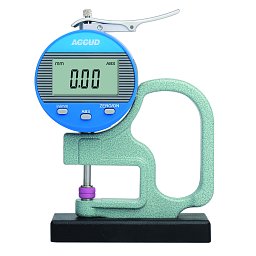 ACCUD 441-010-11B DIGITAL THICKNESS GAUGE with base range 0-10mm/0-0.4" ( 0.02mm ) Obrázek pro produkt ACCUD 441-010-11B DIGITAL THICKNESS GAUGE with base range 0-10mm/0-0.4" ( 0.02mm )