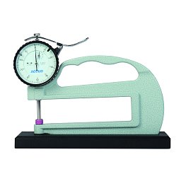 ACCUD 444-010-11B THICKNESS GAUGE with base, flat-flat tips range 0-10mm ( 0.02mm ) Obrázek pro produkt ACCUD 444-010-11B THICKNESS GAUGE with base, flat-flat tips range 0-10mm ( 0.02mm )