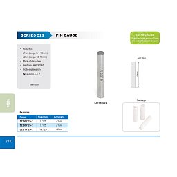 Obrázek pro produkt ACCUD 522-01912-2 INDIVIDUAL PIN GAUGE 1.912mm / accuracy ±1μm