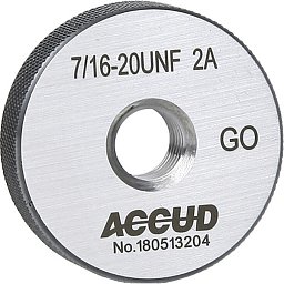 Obrázek pro produkt ACCUD 538-91618-UNF AMERICAN STANDARD THREAD RING GAUGE, NO GO, 2A, ANSI B1.2 / 9/16-18UNF /