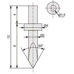 Obrázek pro produkt ACCUD RP-DC2001 STYLUS FOR ROUGHNESS AND CONTOUR MEASURING MACHINE - special
