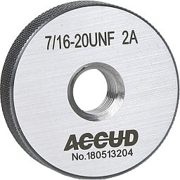 Obrázek pro produkt ACCUD 538-13812-UNF AMERICAN STANDARD THREAD RING GAUGE, NO GO, 2A, ANSI B1.2 / 1.3/8-12UNF /
