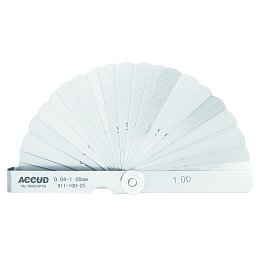 ACCUD 911-100-25 FEELER GAUGE, length 75mm ( 0.04-1.00mm ) 25pcs Obrázek pro produkt ACCUD 911-100-25 FEELER GAUGE, length 75mm ( 0.04-1.00mm ) 25pcs
