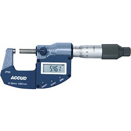 Obrázek pro produkt ACCUD 313-003-02 DIGITAL MICROMETER 50-75mm/0-1" IP65 WITH DATA OUTPUT RATCHET STOP (0.001mm/0.00005")